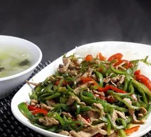 Green Pepper Shredded Pork Rice