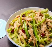 Green Pepper Beef Tripe Rice Bowl
