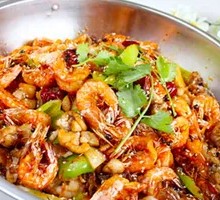 Spicy Frog Legs with Shrimp