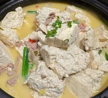 Tofu Residue Stewed with Bubbles Green