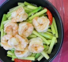 Asparagus with Shrimp