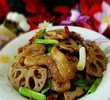 Braised Lotus Root with Stir-fried Pork