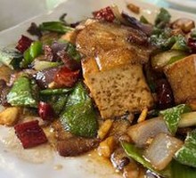 Dry Tofu Stir-fried Pork