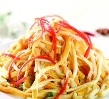 Cold-mixed Enoki Mushrooms
