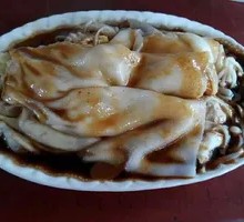 Minced Pork Egg Mushroom Rice Noodle Roll