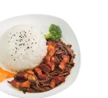 Dried Green Bean Braised Pork Rice