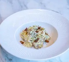 Flavorful Roasted Enshi Small Potato and Smoked Pork Salad