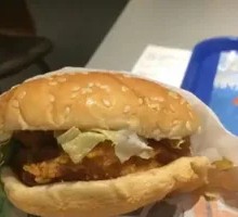 Semi-God's Bow Crispy Shrimp Fried Chicken Burger