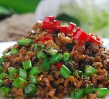 Grandmother's Vegetable Stir-Fried with Pork Floss