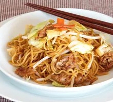 Beef Offal and Egg Fried Noodles