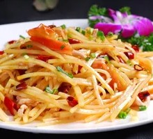 Potato Shredded Pork Rice Bowl