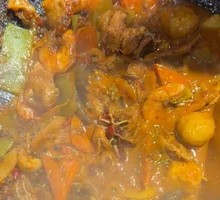 Smoked Chicken with Crawfish