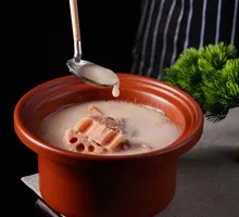 Clay Oven Wild Lotus Root and Pork Knuckle Soup
