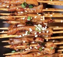 Charcoal-Grilled Duck Intestines