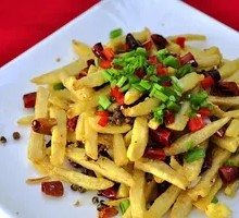 Dry-Fried Lotus Root Strips