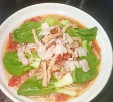 Cai Fish Noodles with Pork Strips