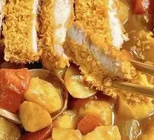 Crispy Chicken Curry Omelette Rice