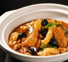 Black Garlic Mandarin Fish with Shark's Fin