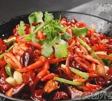 Dry Pot Intestines with Squid Tentacles