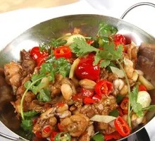 Pickled Chili Chicken Offal and Pork Ribs