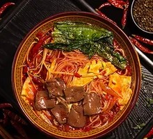 Pickled Chili Duck Blood Noodles