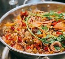 Chicken Offal and Intestine Hot Pot