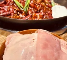 Sliced Pork Kidney with Big Knife