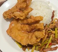 Crispy Kung Fu Chicken Rice