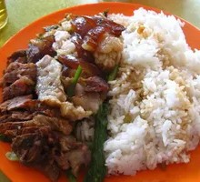 Pork Trotter and Meat Roll Rice