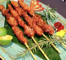 Malay Satay Lemongrass Chicken Skewers