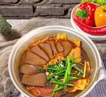 Pickled Chili Duck Blood Noodles