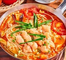 Tomato Pork Rice Noodles