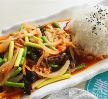 Fish-Flavored Shredded Pork Rice Bowl