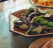 Eggplant with Green Pepper