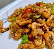 Pan-fried Small River Shrimp