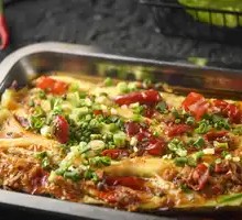 Charcoal-Grilled Eggplant with Pickled Chili