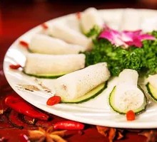 Bamboo Shoots Wrapped in Shrimp Paste