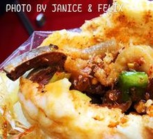 Spicy Beef and Ox Tongue in Flatbread