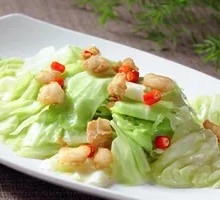 Fried Pork Crumbs with Bok Choy