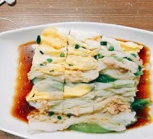 Egg and Pork Rice Noodle Roll