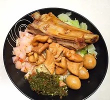 Pork Rib and Intestine Bento