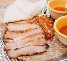 Marinated Pork Neck Roll with Special Sauce Platter