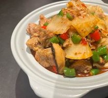 Pickled Mustard Greens with Crisp Bamboo Shoots and Free-Range Chicken