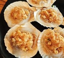 Steamed Garlic Scallops