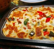 Iron Plate Cheese Baked Mashed Potatoes