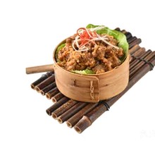 Steamed Pork Ribs with Rice Flour