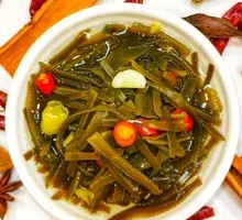 Cold-mixed kelp strands