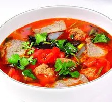 Pickled Chili Meatball Rice Noodles