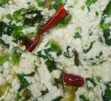 Stir-fried Tofu with Greens