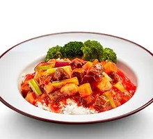 Tomato Potato Beef Cubes